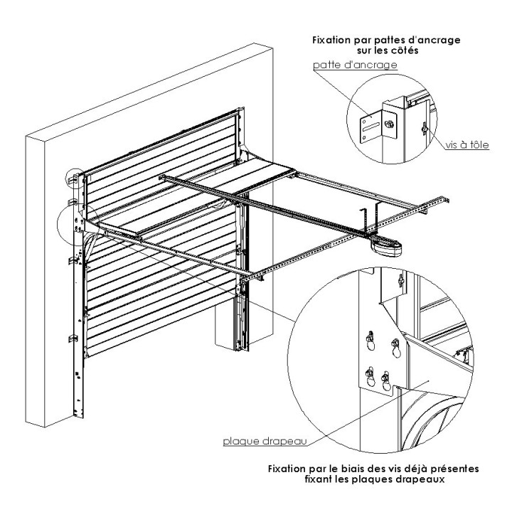 Réhausse porte sectionnelle