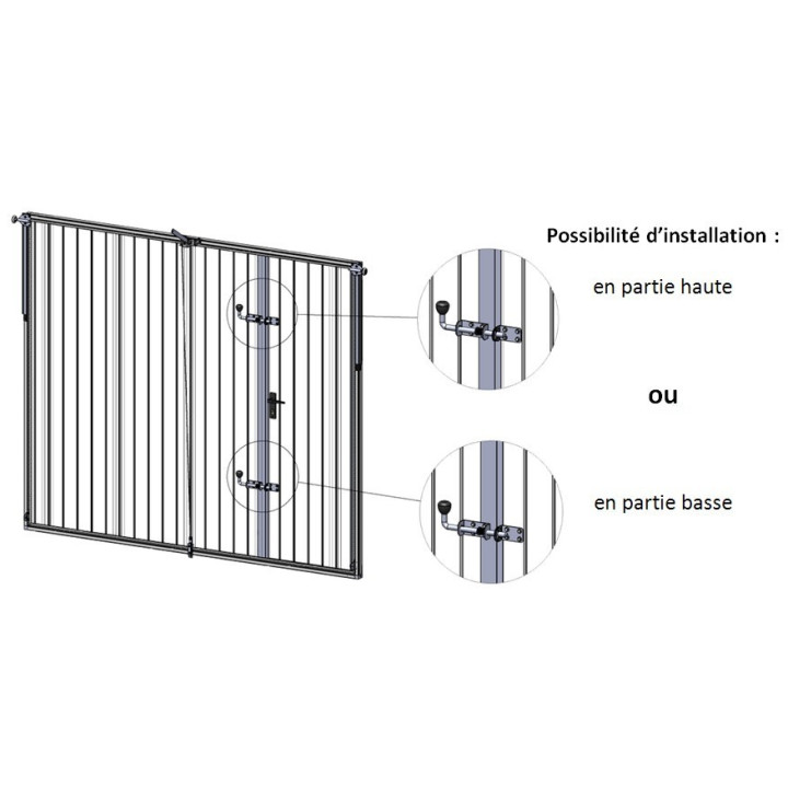 Kit verrous complémentaires pour portillon
