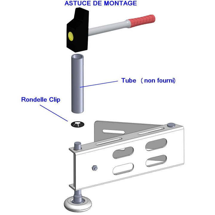 Sicherungsscheibe/Rollenclip (10er-Satz)