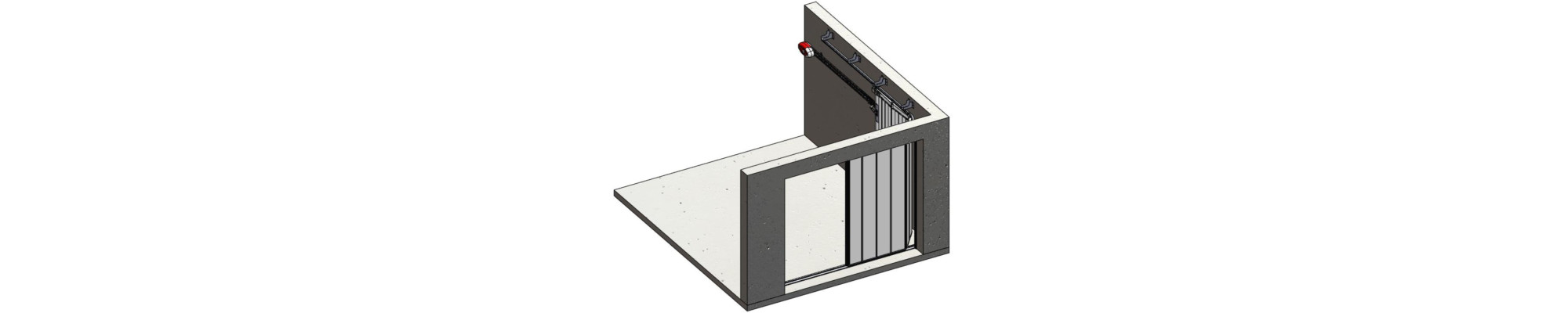 Spare parts for side sliding garage door