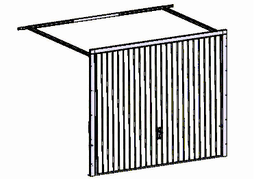 Animation d'une porte de garage basculante non isolée