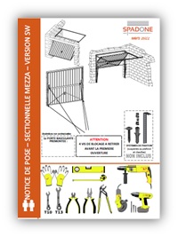 Notice de pose porte basculante mezza version SW