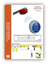 Notice de pose Digicode Moteur One