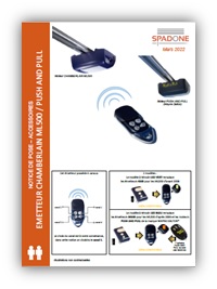 Notice de pose télécommande push pull et ml500