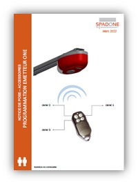 Notice de pose programmation télécommande moteur one 