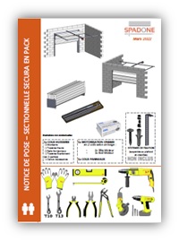 Notice de pose sectionnelle GSB SECURA en pack