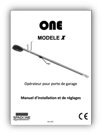 Manuel d'installation et réglages moteur ONE modèle X